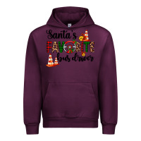 Mauve Wine santa's favorite bus driver Urban Hoodie - AdoDesignShop