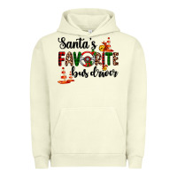 Pigment Pistachio santa's favorite bus driver Urban Hoodie - AdoDesignShop