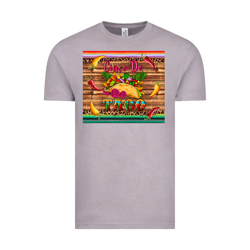 Cinco De Taco Paper Serape Leopard Wooden Vintage Tee by Artiststas | Teevron