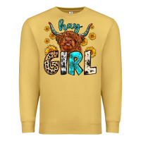 Antique Gold hay girl Premium Sweatshirt - Zillion Design Studio