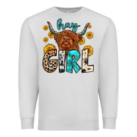 Dove Grey hay girl Premium Sweatshirt - Zillion Design Studio