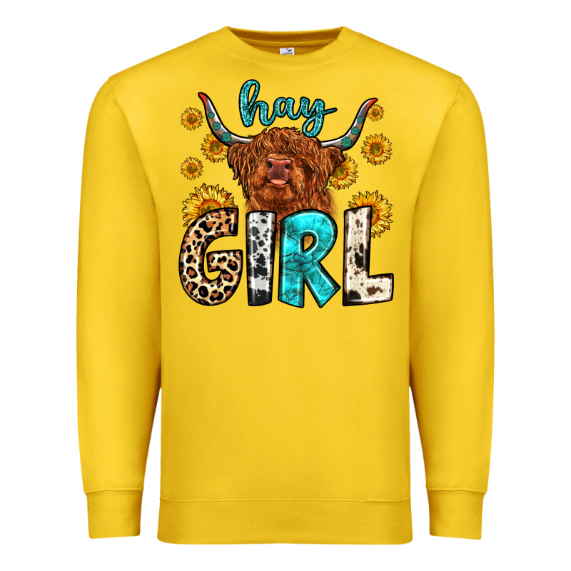 Hay Girl Premium Sweatshirt by Zillion Design Studio | Teevron