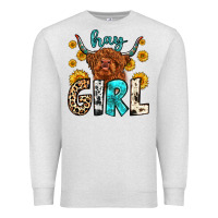 Oatmeal Heather hay girl Premium Sweatshirt - Zillion Design Studio