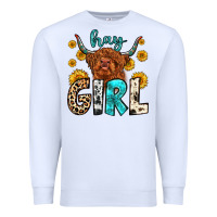 White hay girl Premium Sweatshirt - Zillion Design Studio