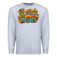 Heather Grey desert dreamer Premium Sweatshirt - Zillion Design Studio