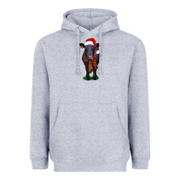 Heather Grey black angus Heavyweight Hoodie - RanaPortraitStore
