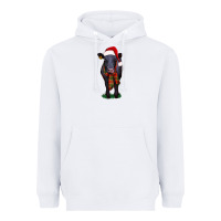 White black angus Heavyweight Hoodie - RanaPortraitStore