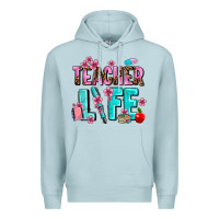 Blue Mist teacher life Premium Hoodie - AdoDesignShop