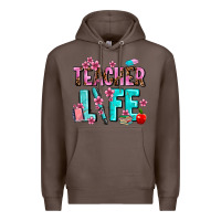Coffee teacher life Premium Hoodie - AdoDesignShop