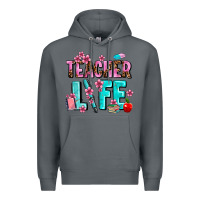 Rock teacher life Premium Hoodie - AdoDesignShop