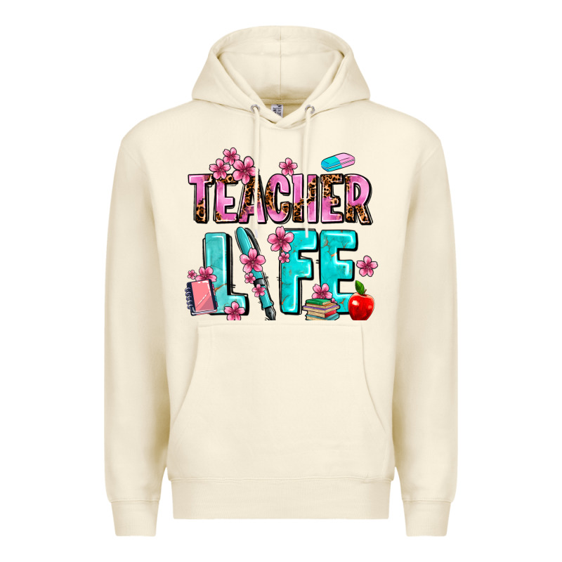 Teacher Life Premium Hoodie by AdoDesignShop | Teevron