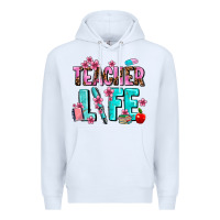 White teacher life Premium Hoodie - AdoDesignShop