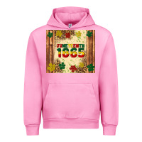 Fuchsia Pink juneteenth 1865 Urban Hoodie - Artiststas