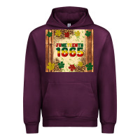 Mauve Wine juneteenth 1865 Urban Hoodie - Artiststas