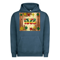 Pigment Midnight Navy juneteenth 1865 Urban Hoodie - Artiststas