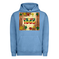 Pigment Pebble Blue juneteenth 1865 Urban Hoodie - Artiststas