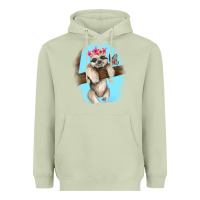 Matcha baby sloth Heavyweight Hoodie - RanaPortraitStore