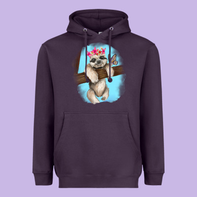 Heavyweight Hoodie baby sloth