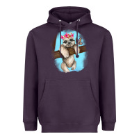 Plum baby sloth Heavyweight Hoodie - RanaPortraitStore