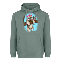 Sage baby sloth Heavyweight Hoodie - RanaPortraitStore
