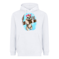 White baby sloth Heavyweight Hoodie - RanaPortraitStore