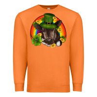 Carrot st patricks day baby cow shamrock rainbow gold Premium Sweatshirt - RanaPortraitStore