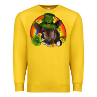 Lemon st patricks day baby cow shamrock rainbow gold Premium Sweatshirt - RanaPortraitStore