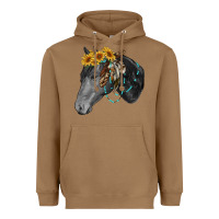 Toasted Coconut black and white western horse Heavyweight Hoodie - RanaPortraitStore