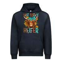 Navy not today heifer long haired cow Urban Hoodie - Jasminsmagicworld