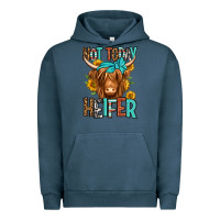 Pigment Midnight Navy not today heifer long haired cow Urban Hoodie - Jasminsmagicworld