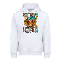 White not today heifer long haired cow Urban Hoodie - Jasminsmagicworld
