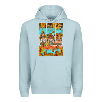 Blue Mist Fall gnomes Premium Hoodie - Artiststas