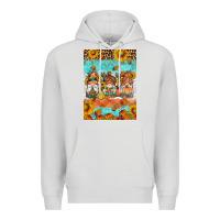 Dove Grey Fall gnomes Premium Hoodie - Artiststas