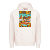 Pale Pink Fall gnomes Premium Hoodie - Artiststas