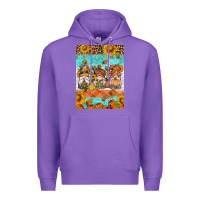 Purple Fall gnomes Premium Hoodie - Artiststas