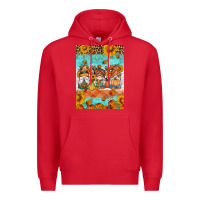 Red Fall gnomes Premium Hoodie - Artiststas