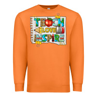 Carrot teach love inspire Premium Sweatshirt - texasbilliewilder