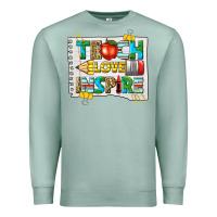 Seafoam teach love inspire Premium Sweatshirt - texasbilliewilder