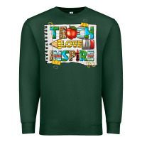 Sports Green teach love inspire Premium Sweatshirt - texasbilliewilder