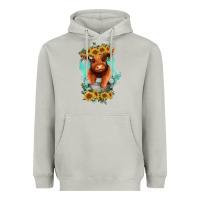Moon Dust baby cow in a bucket Heavyweight Hoodie - RanaPortraitStore