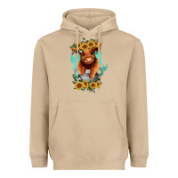 Mushroom baby cow in a bucket Heavyweight Hoodie - RanaPortraitStore