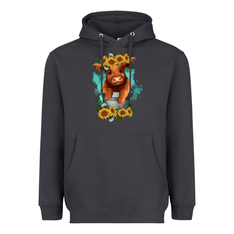 Baby Cow In A Bucket Heavyweight Hoodie by RanaPortraitStore | Teevron
