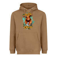 Toasted Coconut baby cow in a bucket Heavyweight Hoodie - RanaPortraitStore