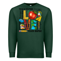 Sports Green teach love inspire teacher Premium Sweatshirt - texasbilliewilder