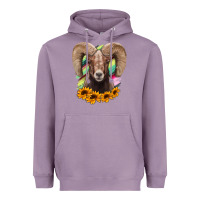 Lavender bighorn sheep Heavyweight Hoodie - RanaPortraitStore