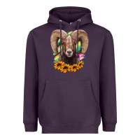Plum bighorn sheep Heavyweight Hoodie - RanaPortraitStore