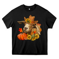 Black fall goat Heavy Core Tee - LillyAllenDesigns