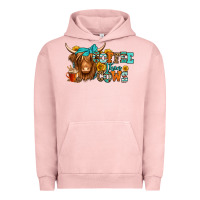 Pigment Salmon coffee then cows longhaired cow Urban Hoodie - Jasminsmagicworld