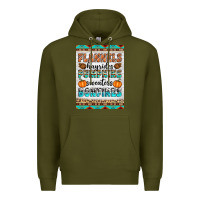 Army Green Flannels Hayrides Pumpkins Sweaters Bonfires Premium Hoodie - Artiststas