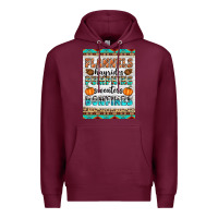 Burgundy Flannels Hayrides Pumpkins Sweaters Bonfires Premium Hoodie - Artiststas